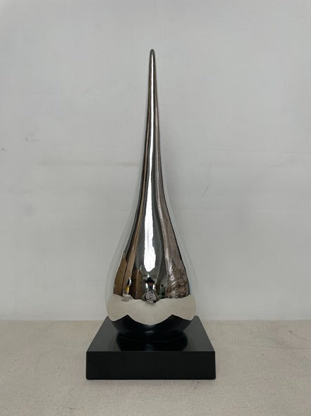 Silver Tall Spire Resin Sculpture artistic sculpture by Artsmiley