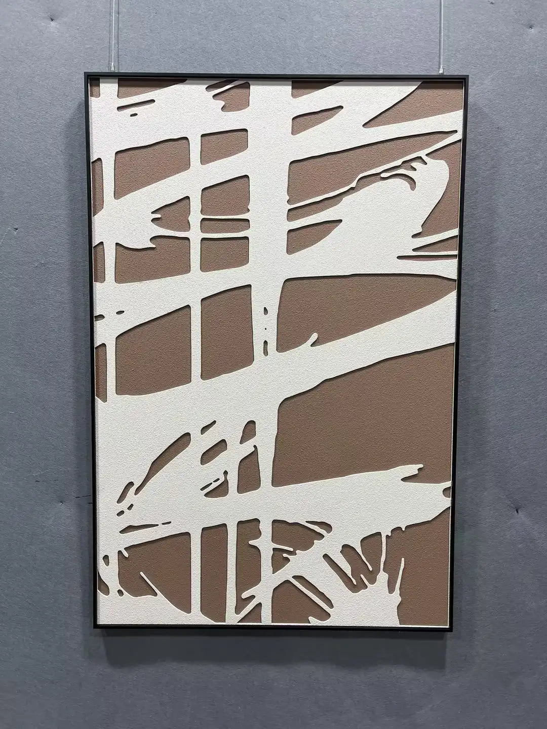 Harvest Wood Carving Hand Painted Wall Art Vertical Design | Art Smiley Decor UAE