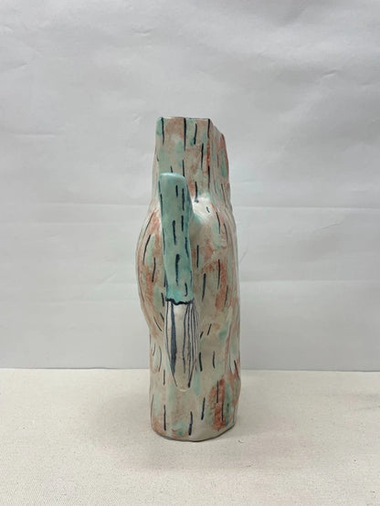 Tribal Texture Ceramic Vase