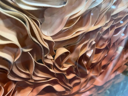Dark Leather Texture Abstract Wall Decor Landscape Design | Art Smiley Decor UAE