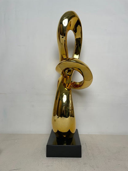 Golden Knot Resin Sculpture artistic sculpture by Artsmiley