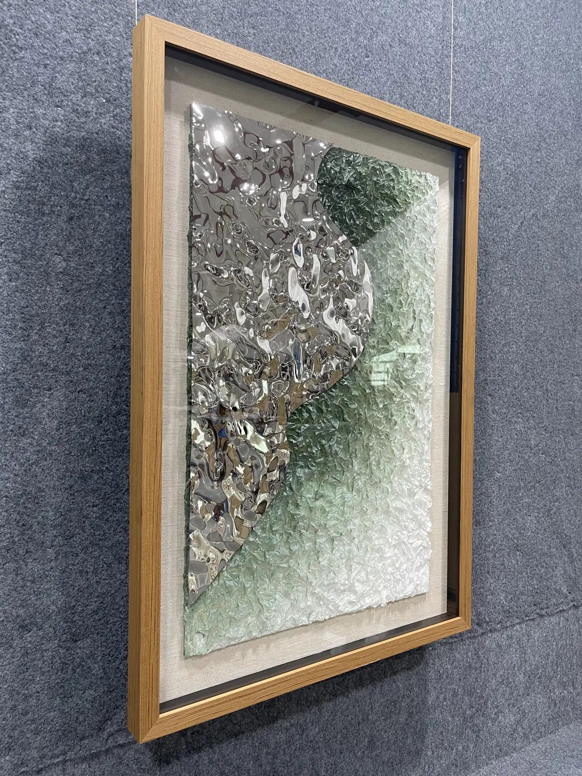 Stacked Paper Art Contemporary Wall Decor Vertical Design | Art Smiley Decor UAE