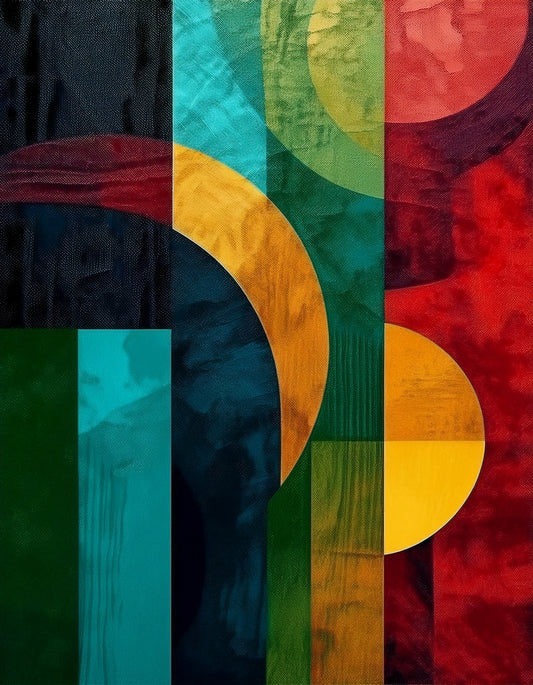 Organic Shapes With Gradient Wall Art