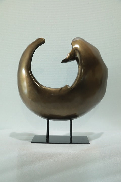 Crescent Metal Sculpture artistic sculpture by Artsmiley