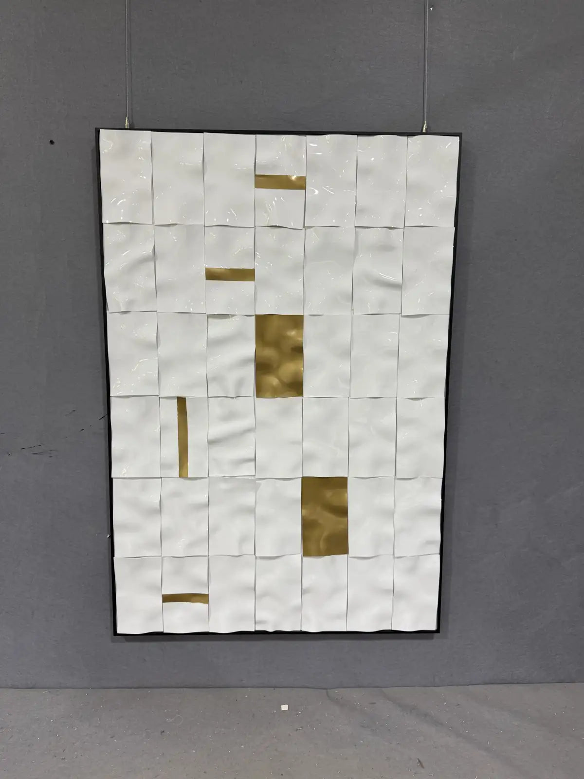 Terracotta Acrylic Abstract Wall Art Vertical Design | Art Smiley Decor UAE