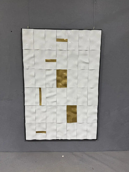 Terracotta Acrylic Abstract Wall Art Vertical Design | Art Smiley Decor UAE