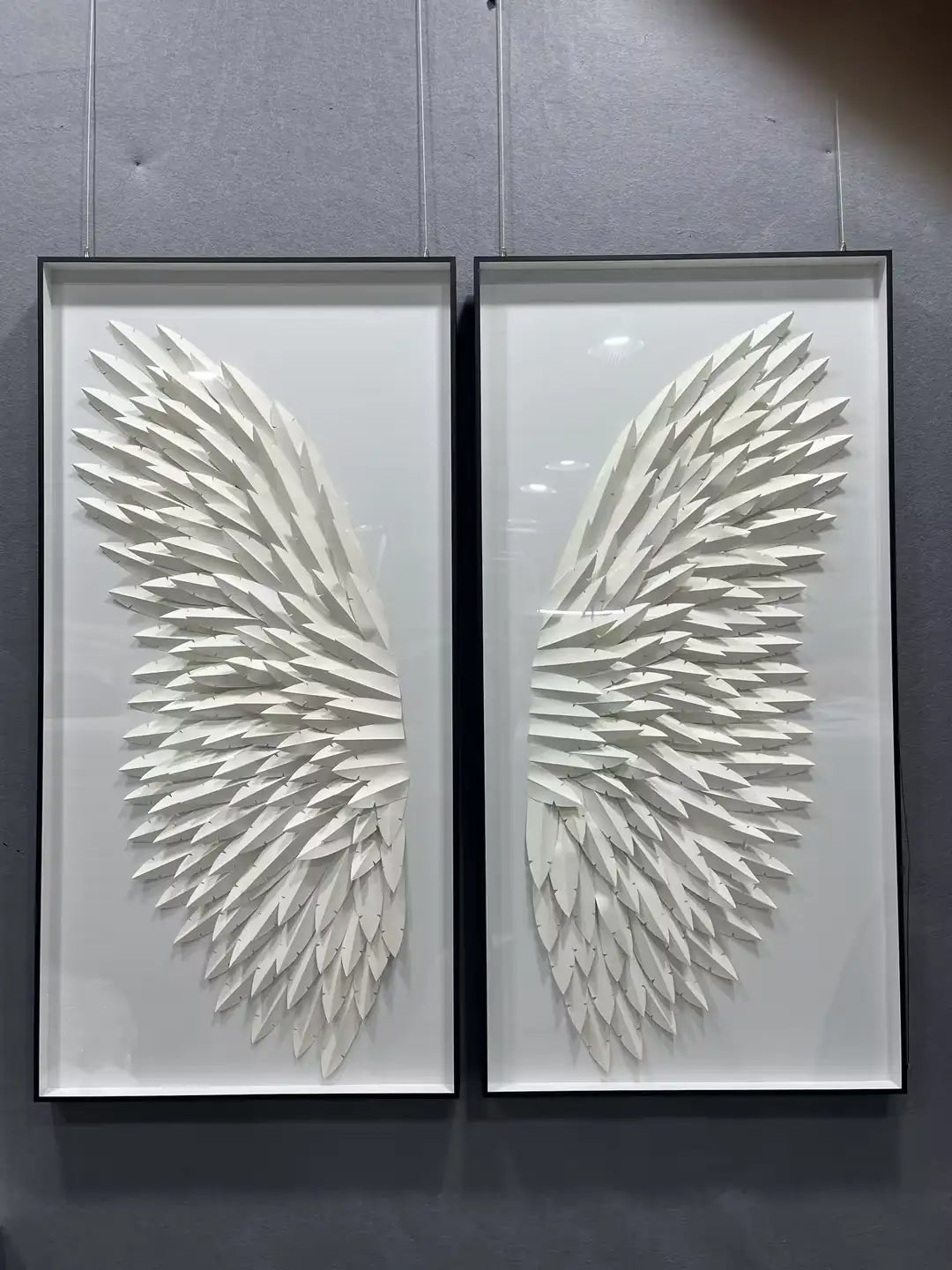 Layered Paper Art Contemporary Wall Decor Vertical Design | Art Smiley Decor UAE