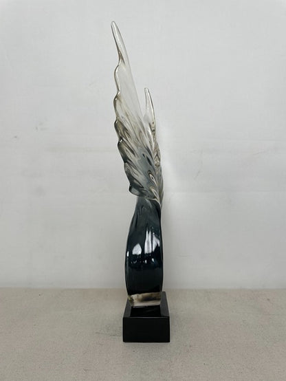 Angel Wings White Resin Sculpture artistic sculpture by Artsmiley