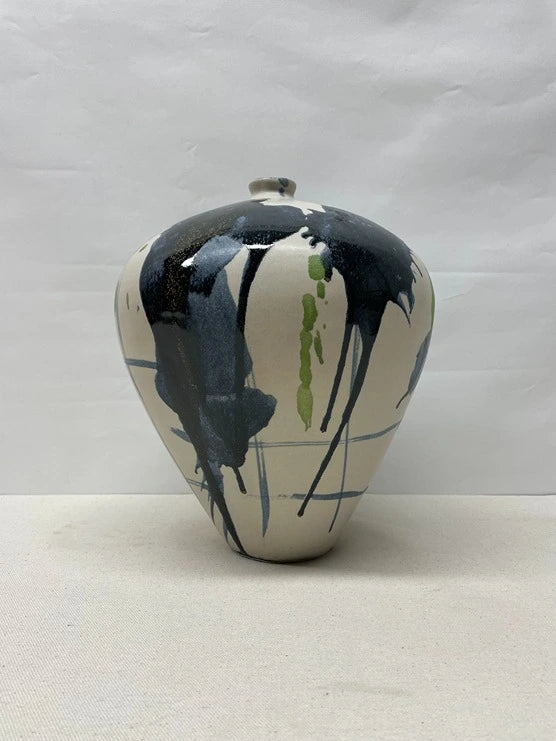 Globe Map Ceramic Vase