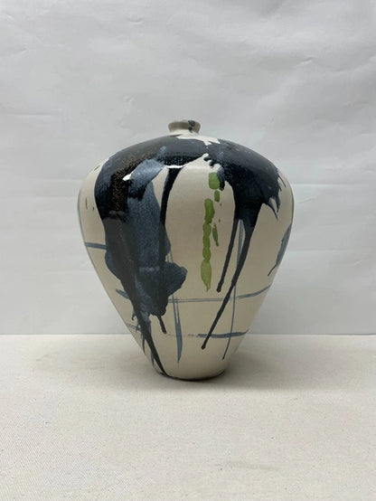 Globe Map Ceramic Vase