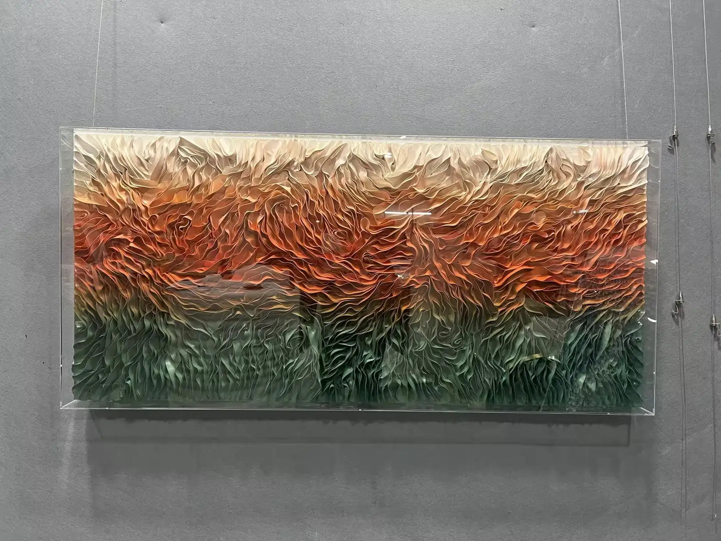 Dark Leather Texture Abstract Wall Decor Landscape Design | Art Smiley Decor UAE