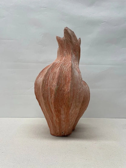 Rustic Petal Ceramic Vase