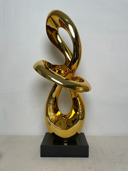 Golden Knot Resin Sculpture artistic sculpture by Artsmiley