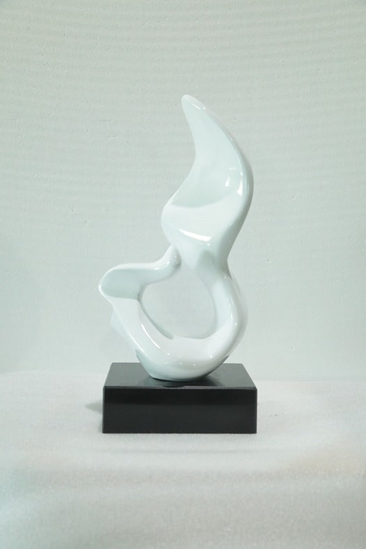 White Flame Resin Sculpture artistic sculpture by Artsmiley