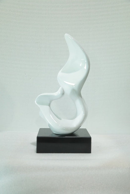 White Flame Resin Sculpture artistic sculpture by Artsmiley