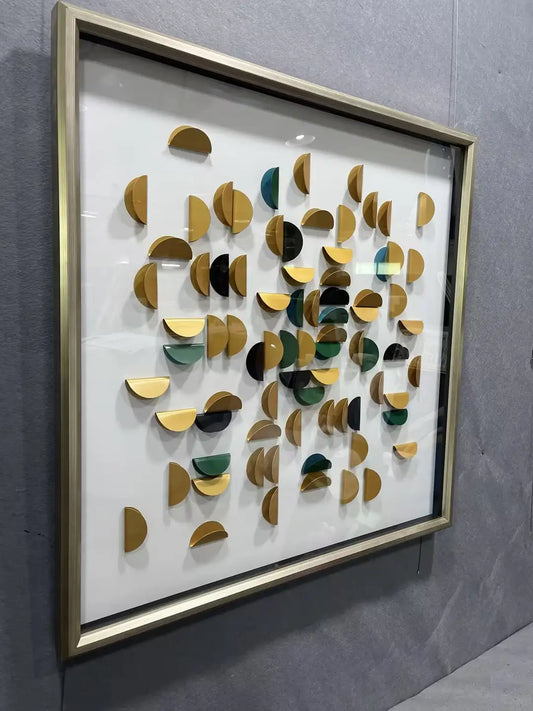Luxury Geometric 3D Wall Art Panel Square Design | Art Smiley Decor UAE