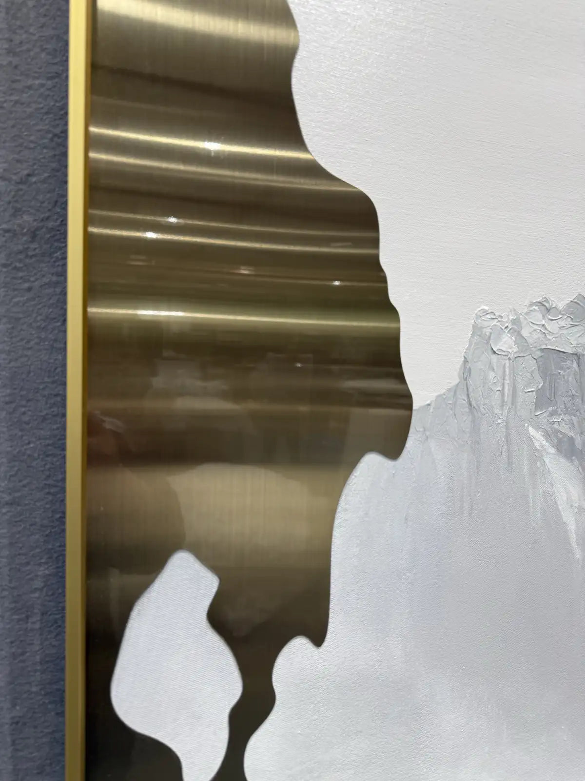 Gestural Hand Painted Abstract Wall Art Vertical Design | Art Smiley Decor UAE