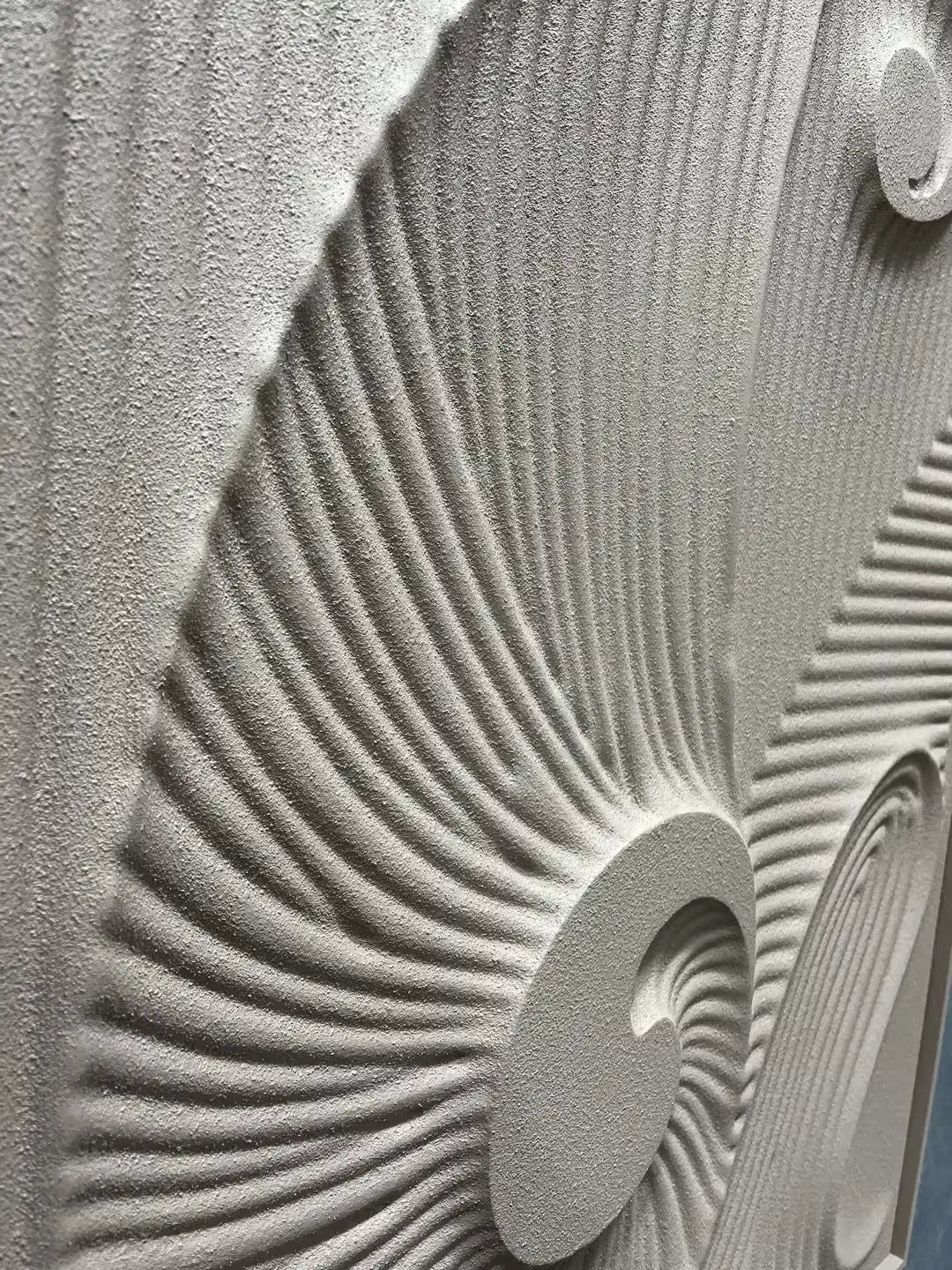 Dark Wood Carving Hand Painted Wall Art Vertical Design | Art Smiley Decor UAE