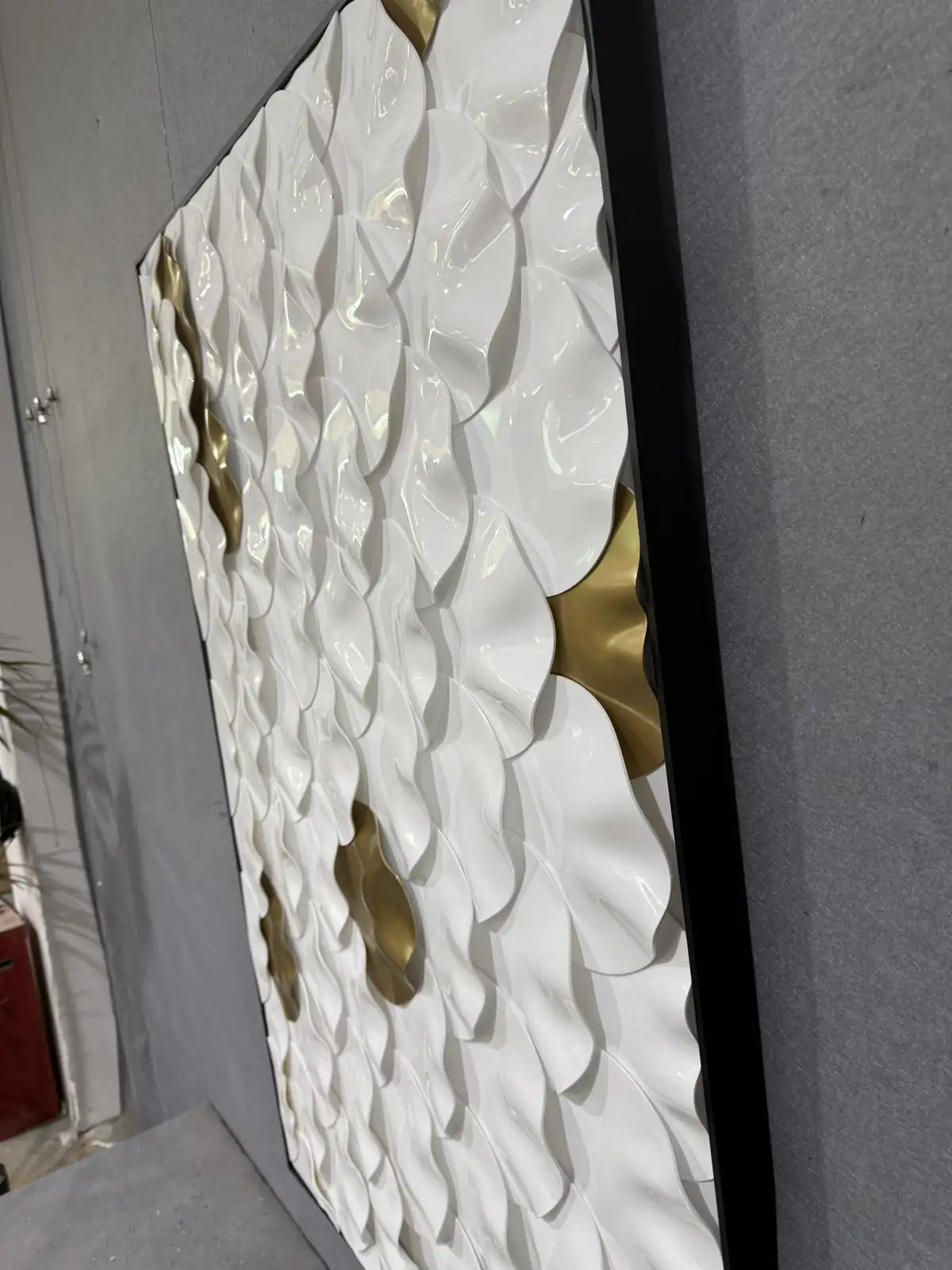 Terracotta Acrylic Abstract Wall Art Vertical Design | Art Smiley Decor UAE