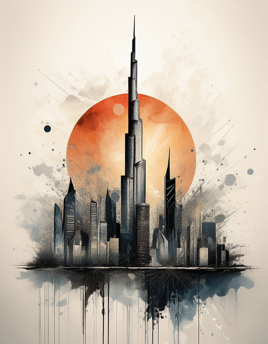 Burj Khalifa Radiance Wall Art