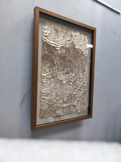 Copper Acrylic Abstract Wall Art Vertical Design | Art Smiley Decor UAE