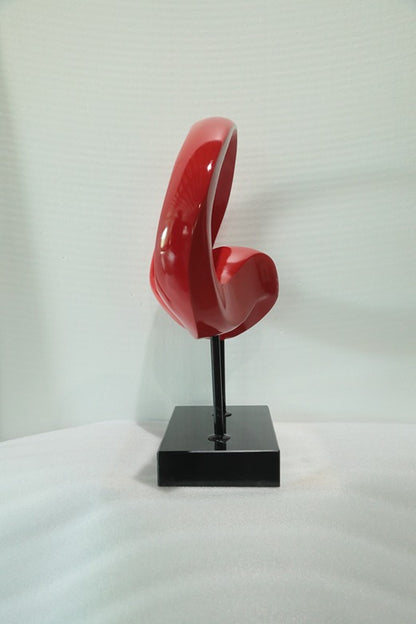Red Loop Resin Sculpture artistic sculpture by Artsmiley