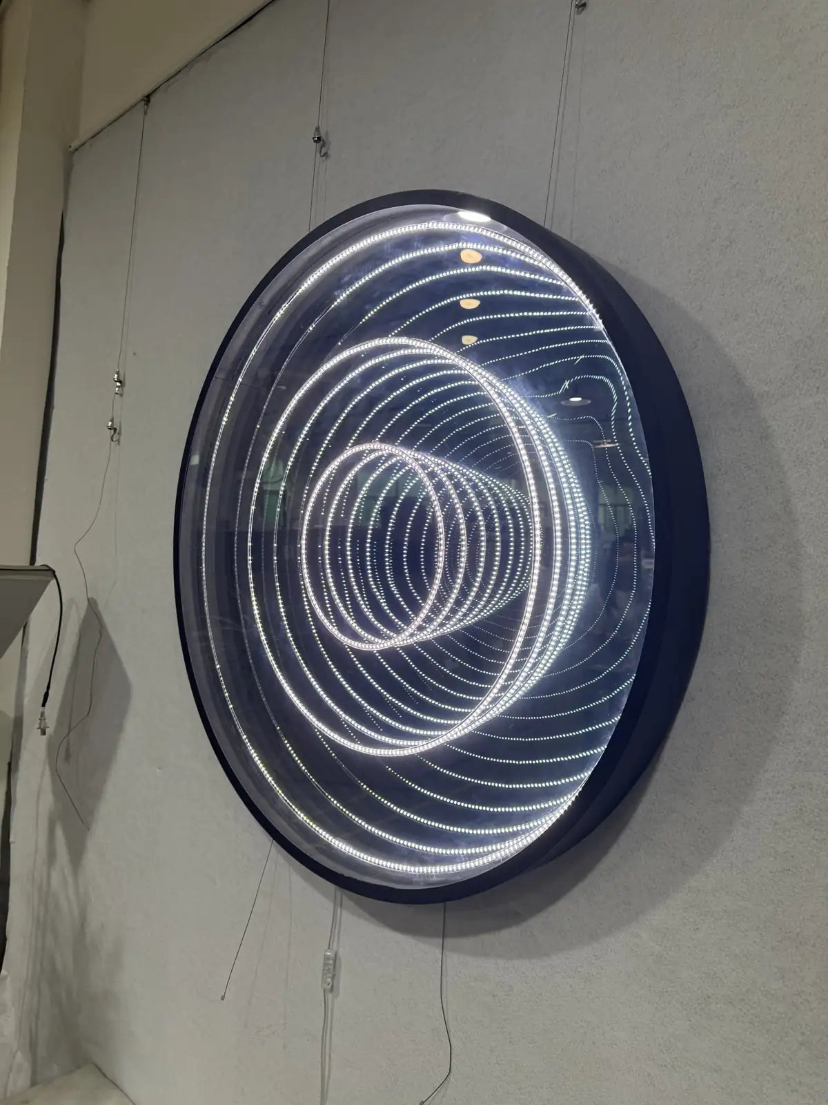 Raw Acrylic Abstract Wall Art Round Design | Art Smiley Decor UAE
