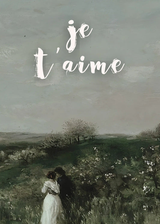 Je T Aime Typography