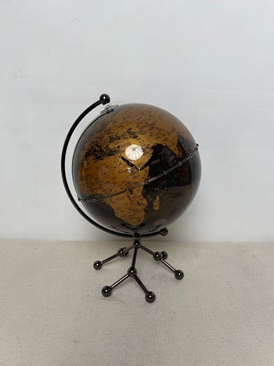 Golden Black Globe Acrylic Sculpture artistic sculpture by Artsmiley