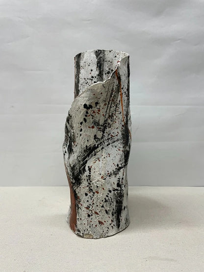 Abstract Brush Ceramic Vase