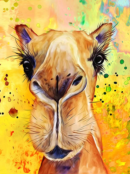 Oasis Guardian #25 Camel wall art