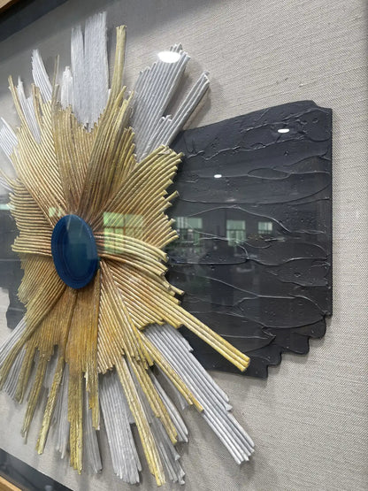 Etched Paper Art Contemporary Wall Decor Square Design | Art Smiley Decor UAE