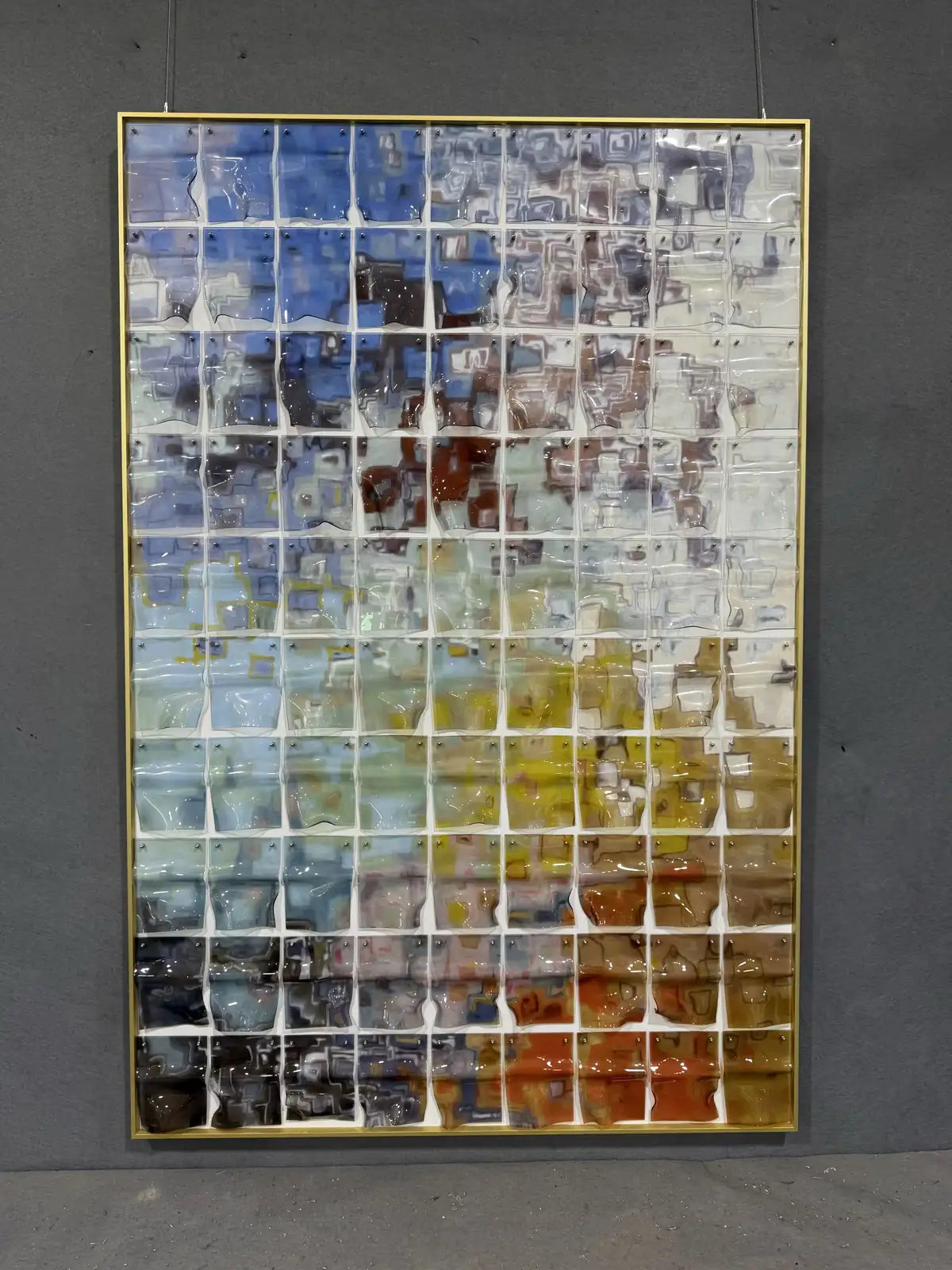 Ember Acrylic Abstract Wall Art Vertical Design | Art Smiley Decor UAE