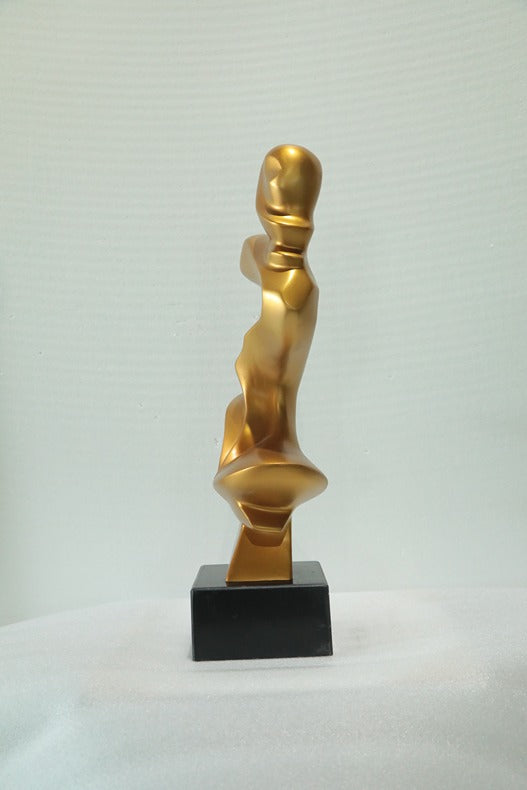 Golden Stack Resin Sculpture artistic sculpture by Artsmiley