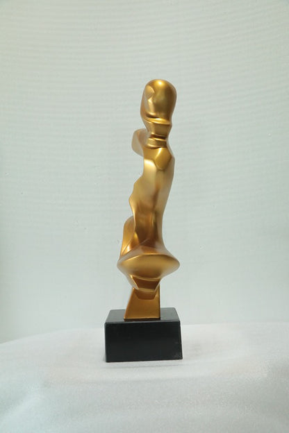 Golden Stack Resin Sculpture artistic sculpture by Artsmiley