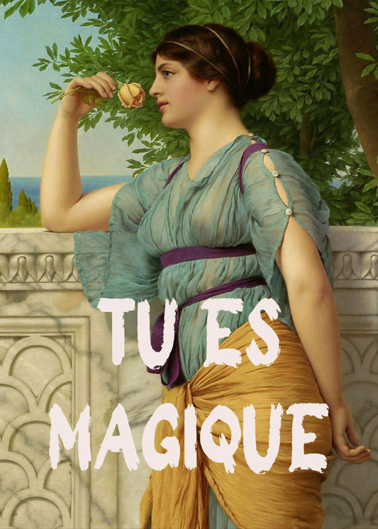 Tu Es Magique Typography