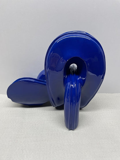 Blue Knot Resin Sculpture