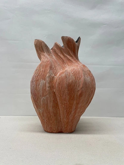 Rustic Petal Ceramic Vase