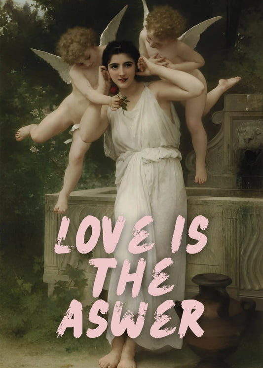 Love Is The Aswer Typography