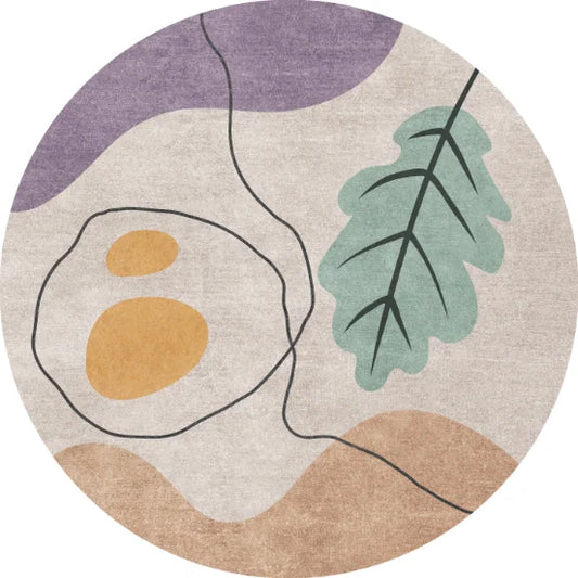 Circular Leaf Block Abstract