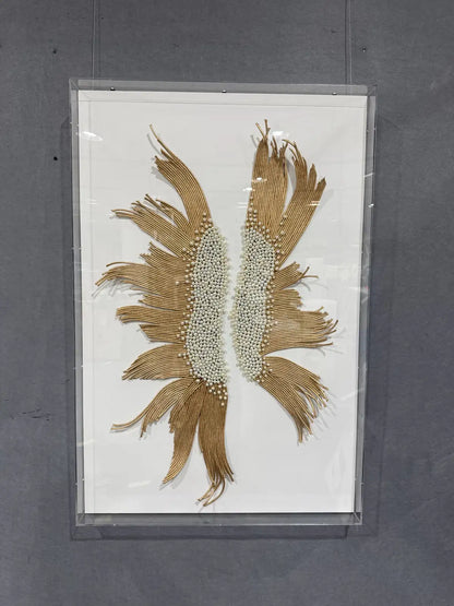 Ripple Paper Art Contemporary Wall Decor Vertical Design | Art Smiley Decor UAE