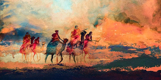 Amber Traveler Camel wall art