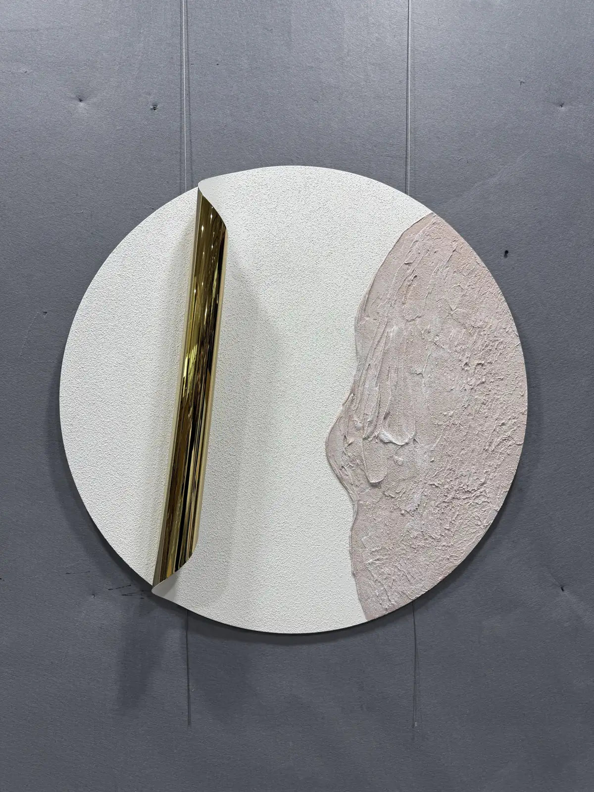 Minimal Modern Decorative Wall Art Round Design | Art Smiley Decor UAE