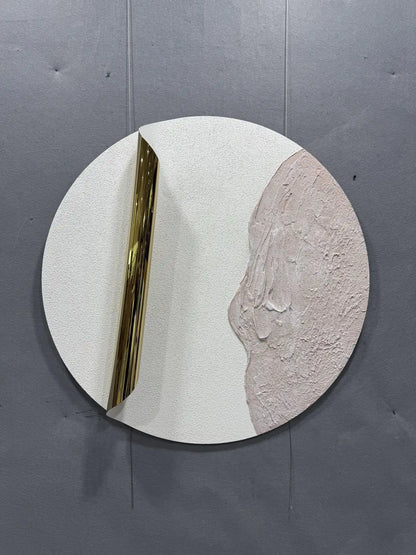 Minimal Modern Decorative Wall Art Round Design | Art Smiley Decor UAE