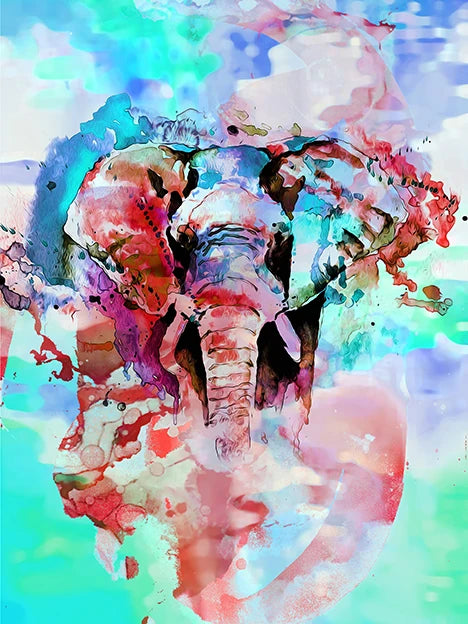 Forest Emperor Elephant wall art