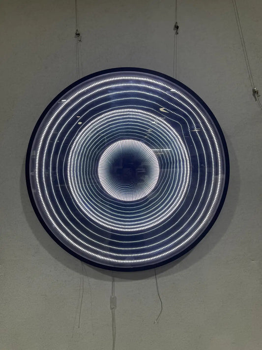 Raw Acrylic Abstract Wall Art Round Design | Art Smiley Decor UAE