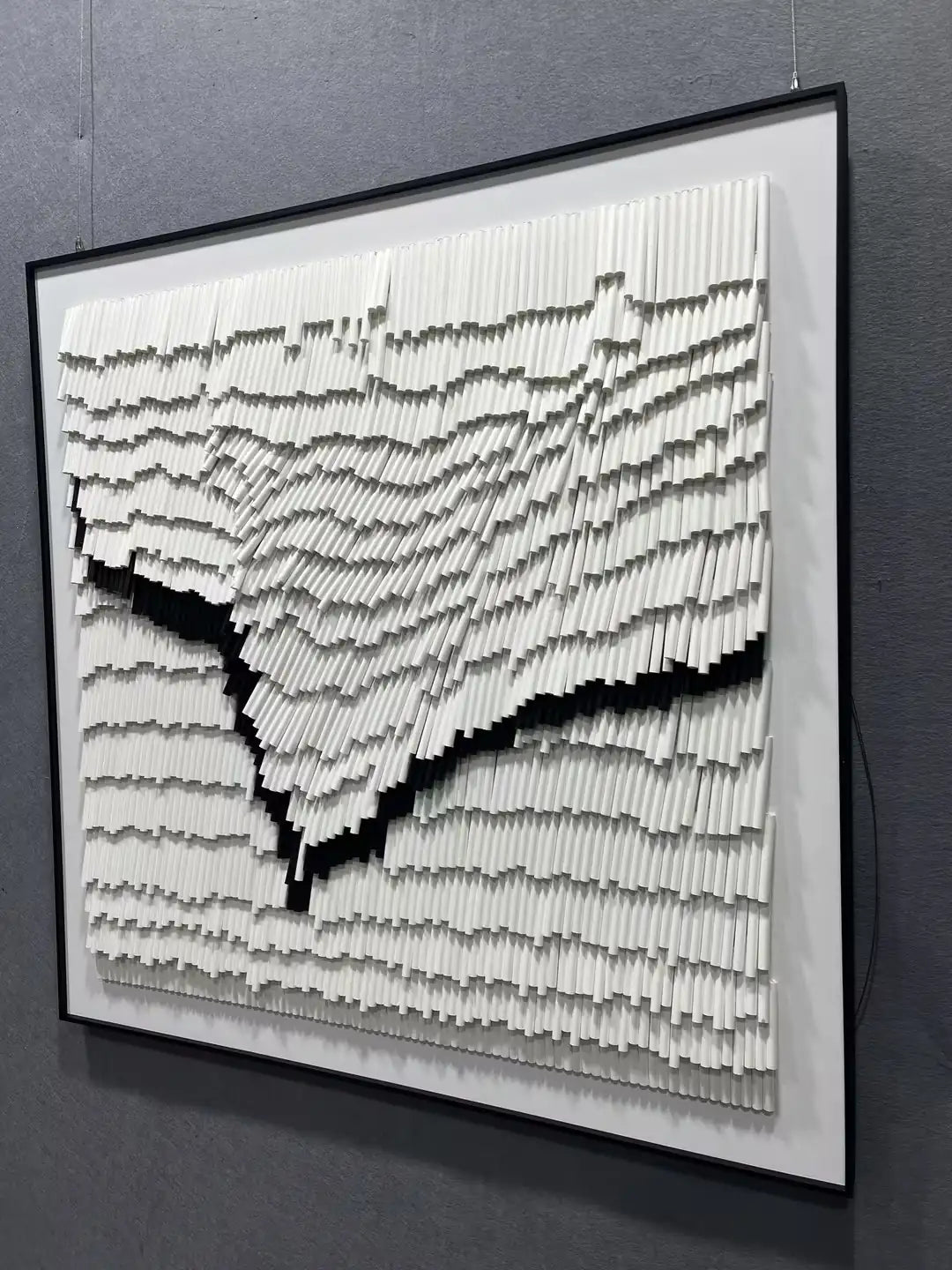 Textured Paper Art Contemporary Wall Decor Square Design | Art Smiley Decor UAE