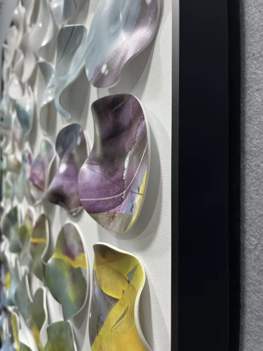 Dusty Acrylic Abstract Wall Art Vertical Design | Art Smiley Decor UAE