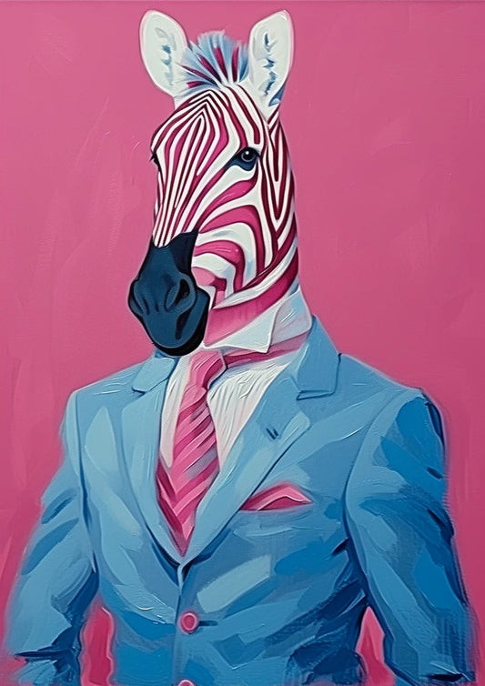 Zebra Dressed In Formal Suit