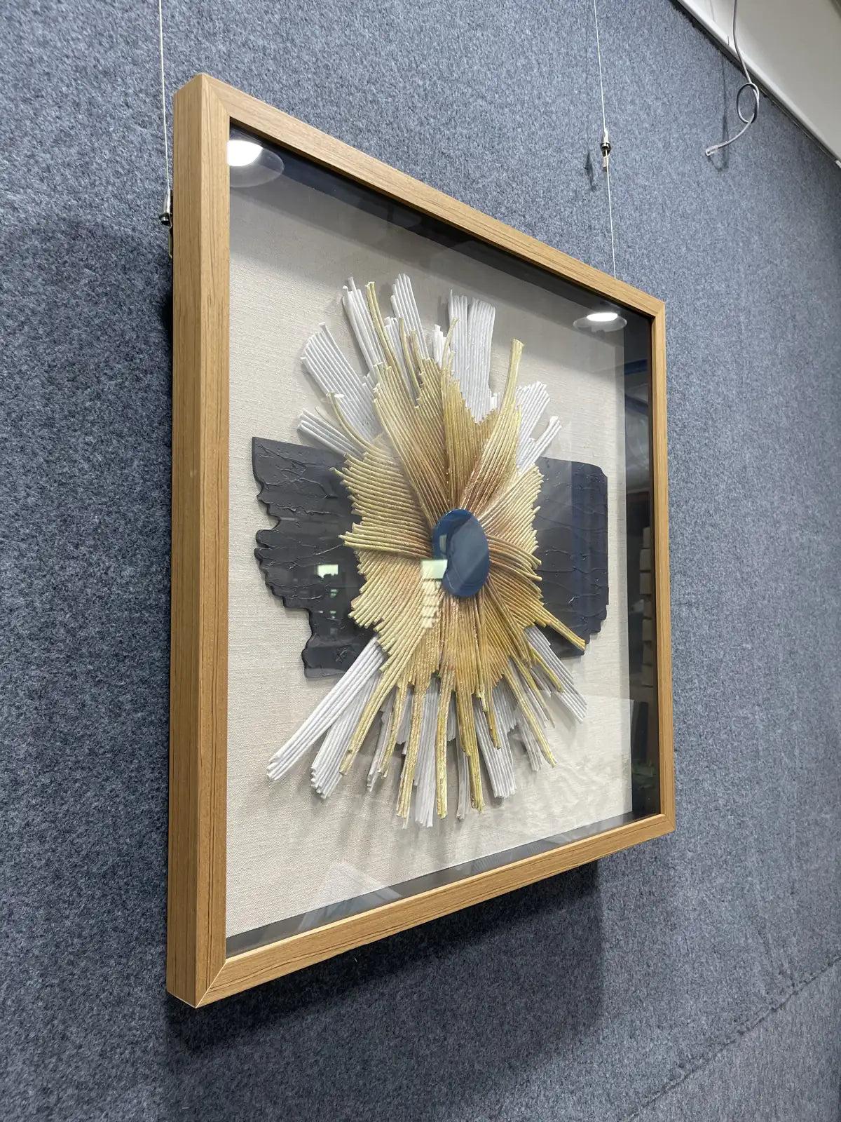 Etched Paper Art Contemporary Wall Decor Square Design | Art Smiley Decor UAE